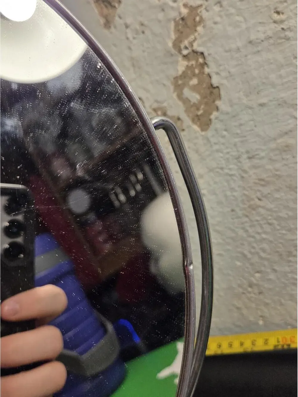 Mid-Century Modern Chrome Pedestal Vanity Mirror | Square White Tiered Base